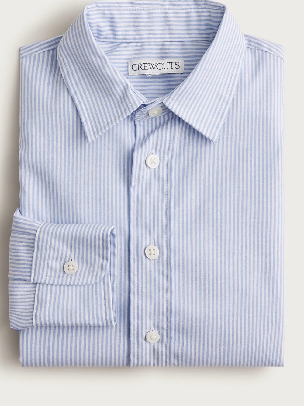 Crewcuts Boys' Blue Stripe Dress Shirt Ludlow size 10